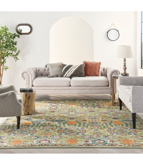 Nourison Allur Area Rug ALR03 Sage Ivory