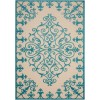 Nourison Aloha - Alh12 Aqua Area Rug 9 ft. 6 X 13 ft. Rectangle