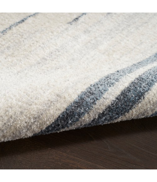 Nourison Astra Machine Washable Area Rug ASW04 Ivory Blue