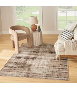 Nourison Home Washable Decor Ivory Mocha WSD08 6 ft. 7 in. X 9 ft. Rectangle Rug