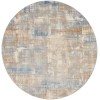 Calvin Klein Ck950 Rush - Ck951 Blue Beige Area Rug 8 ft. X Round
