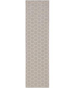 Nourison Reversible Indoor Outdoor Grey RVB01 2 ft. 2 in. X 8 ft. Rect. Rug