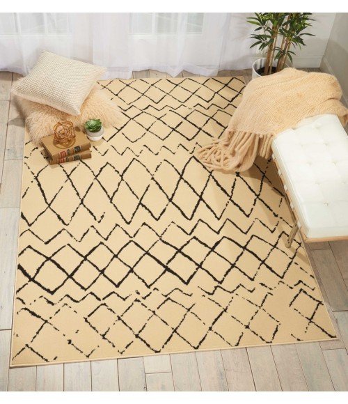 Nourison Grafix Area Rug GRF04-Cream/Black