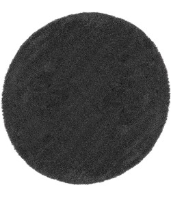 Nourison Malibu Shag - Msg01 Dark Grey Area Rug 4 ft. X Round