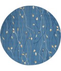 Nourison Grafix Round Area Rug GRF15-Light Blue