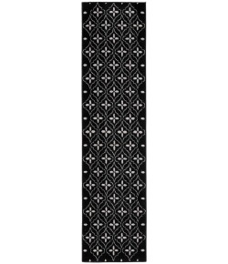 Nourison Home Nourison Essentials Black Ivory NRE04 2 ft. 2 in. X 7 ft. 6 in. Rectangle Rug