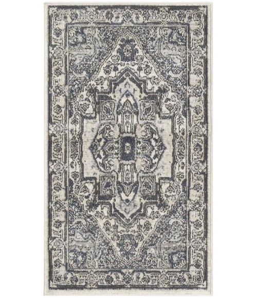 Nourison Quarry Ivory Navy QUA18 2 ft. X 4 ft. Rect. Rug