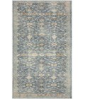 Nourison Astra Machine Washable Teal Beige ASW16 2 ft. 2 in. X 8 ft. Rectangle Rug