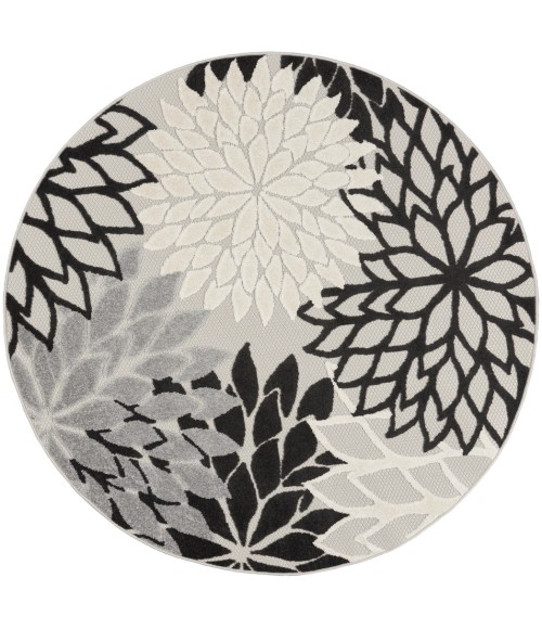 Nourison Aloha Area Rug ALH05-Black White