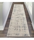 Nourison Rustic Textures Runner Area Rug RUS06-Ivory/Blue