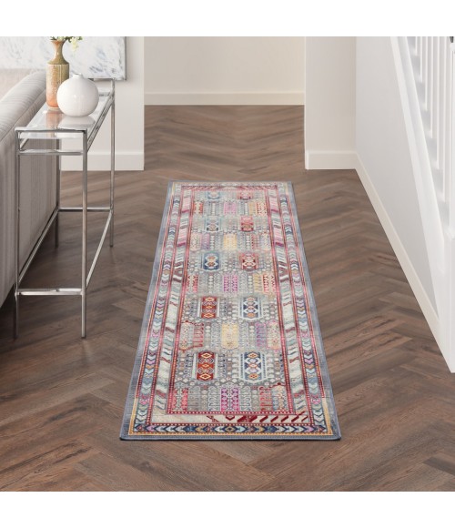 Nourison VINTAGE KASHAN Area Rug Nourison Vintage Kashan Area Rug VKA06-Grey/Multi