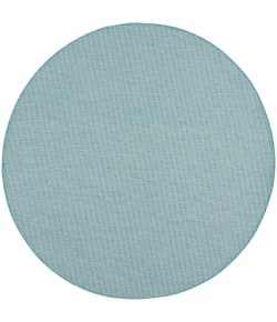Nourison Positano - Pos01 Aqua Area Rug 6 ft. X 6 ft. Round
