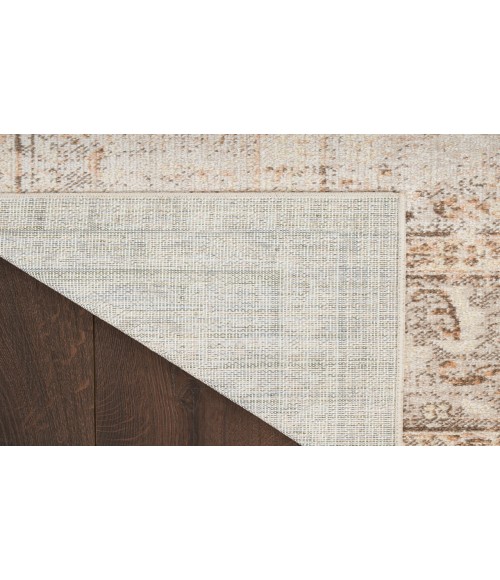 Nourison Astra Machine Washable Beige ASW13 6 ft. 7 in. X 9 ft. Rectangle Rug