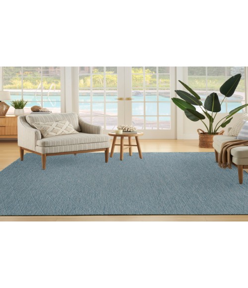 Nourison Practical Solutions Aqua PSL01 8 ft. X 10 ft. Rectangle Rug
