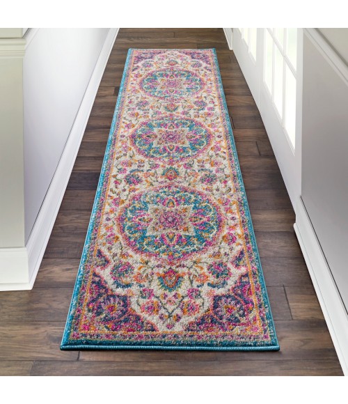 Nourison Passion Area Rug PSN22 Ivory/Multi 2'2" x 10'
