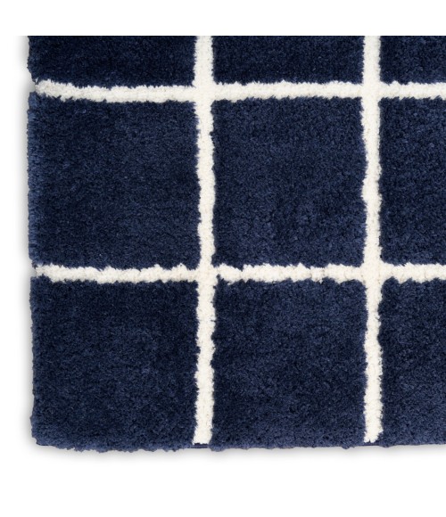 DKNY West End Ave Navy Ivory WTE01 8 ft. X 10 ft. Rect. Rug