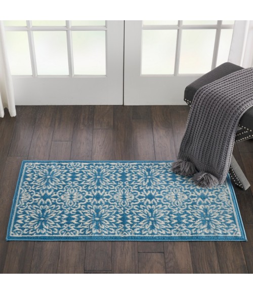 Nourison Jubilant Runner Area Rug JUB06-Ivory/Blue