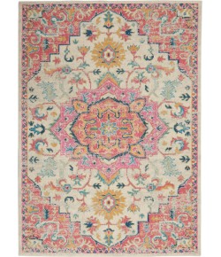 Nourison Passion - Psn25 Ivory Pink Area Rug 6 ft. 7 X 9 ft. 6 Rectangle