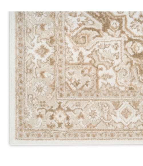 Nourison Dekor Ivory Taupe DEK08 5 ft. 3 in. X 7 ft. Rect. Rug