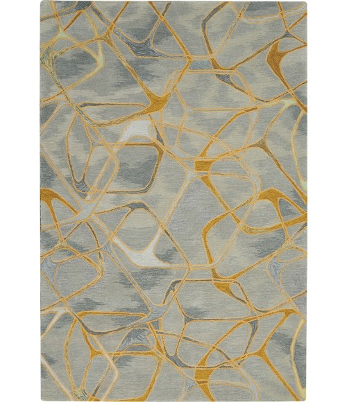 Nourison Symmetry Area Rug SMM05-Grey/Yellow