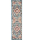 Nourison Passion Runner Area Rug PSN23-Ivory/Light Blue