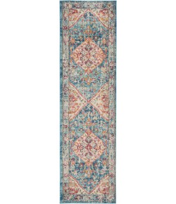 Nourison Passion - Psn23 Ivory Light Blue Area Rug 2 ft. 2 X 7 ft. 6 Rectangle
