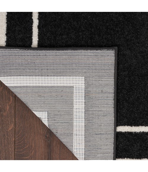 Nourison Nourison Essentials Area Rug Nourison Nourison Essentials Area Rug NRE02 Black Ivory