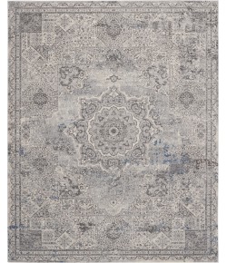 Nourison Grand Expressions - Ki52 Dark Grey Ivory Area Rug 9 ft. X 12 ft. Rectangle