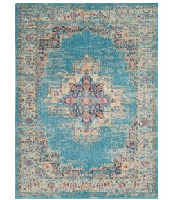 Nourison Passion - Psn03 Light Blue Area Rug 5 ft. 3 X 7 ft. 3 Rectangle