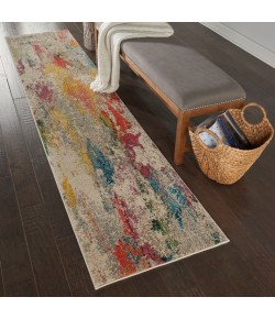 Nourison Celestial - Ces12 Ivory Multicolor Area Rug 2 ft. 2 X 10 ft. Rectangle