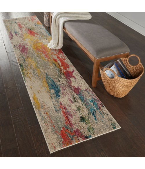 Nourison CELESTIAL Area Rug Nourison Celestial Area Rug CES12-Ivory/Multicolor