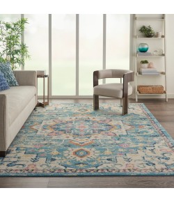 Nourison Home Passion PSN25 Ivory Light Blue 8 ft. X 10 ft. Area Rug