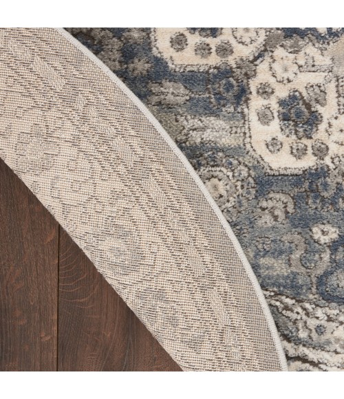 Nourison Quarry Grey/Ivory QUA07 4 ft. X Round Rug