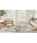 Nourison Aloha Beige ALH33 5 ft. 3 in. Round Rug