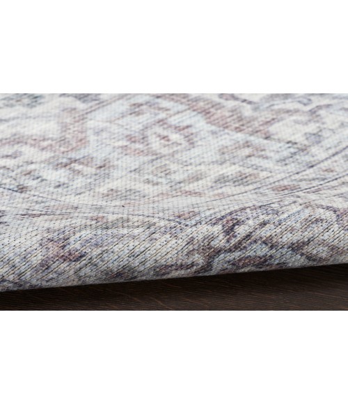 Nicole Curtis Machine Washable Series 1 Ivory Grey SR101 2 ft. X 6 ft. Rectangle Rug