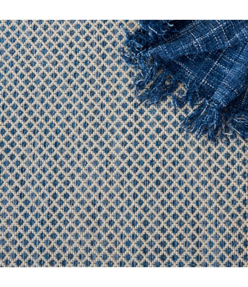 Nourison Courtyard Area Rug COU01-Ivory Blue