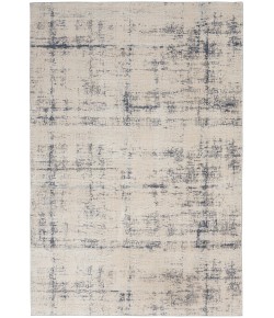 Nourison Home Rustic Textures RUS06 Ivory Blue 6 ft. X 9 ft. Area Rug