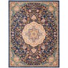 Nourison Passion - Psn22 Navy Multicolor Area Rug 8 ft. X 10 ft. Rectangle