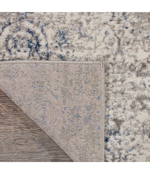 Nourison Royal Terrace Beige Blue KI43 8 ft. Rect. Rug