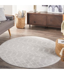 Nourison Whimsicle - Whs02 Grey Area Rug 5 ft. X Round