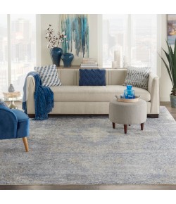 Nourison Lustrous Weave - Luw04 Blue Grey Area Rug 10 ft. X 13 ft. 4 Rectangle