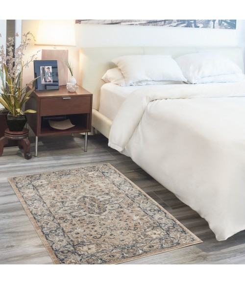Nourison Quarry Beige Grey QUA05 3 ft. X 5 ft. Rect. Rug