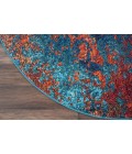 Nourison CELESTIAL Area Rug Nourison Celestial Round Area Rug CES08-Atlantic