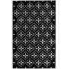 Nourison Home Nourison Essentials Black Ivory NRE04 4 ft. X 6 ft. Rectangle Rug
