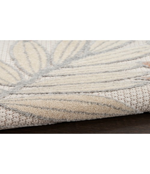 Nourison Aloha Blue Mocha ALH18 5 ft. 3 in. Round Rug