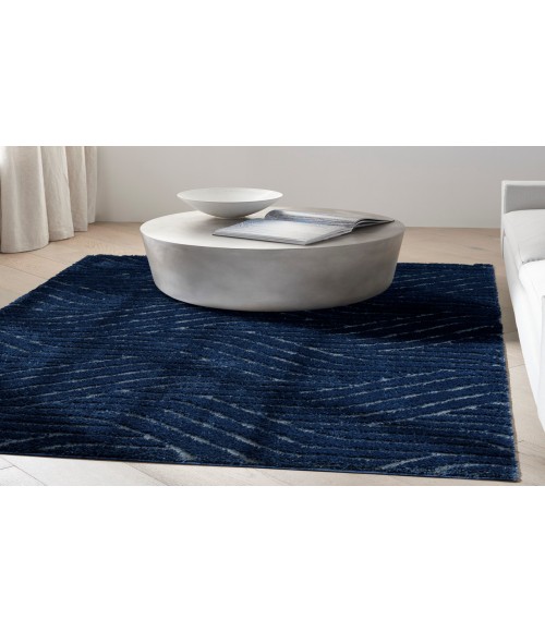 Calvin Klein Surfaces Navy SFC01 3 ft. 11 in. X 5 ft. 11 in. Rectangle Rug