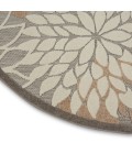 Nourison Aloha Round Area Rug ALH05-Natural