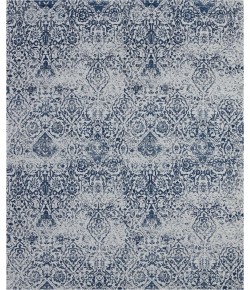 Nourison Damask - Das06 Ivory Navy Area Rug 8 ft. X 10 ft. Rectangle