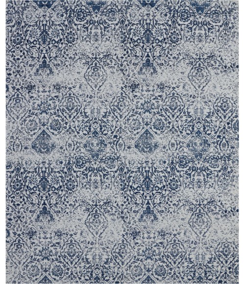 Nourison Damask Area Rug DAS06-Ivory/Navy