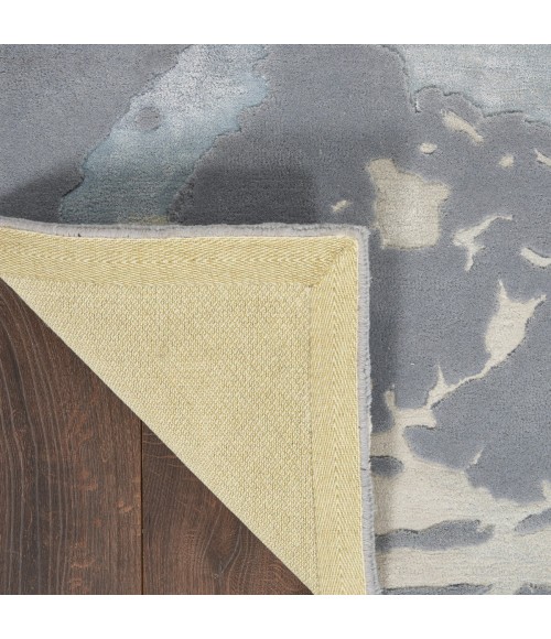 Nourison Prismatic Area Rug PRS19 Seafoam/Silver 7'9" x 9'9"